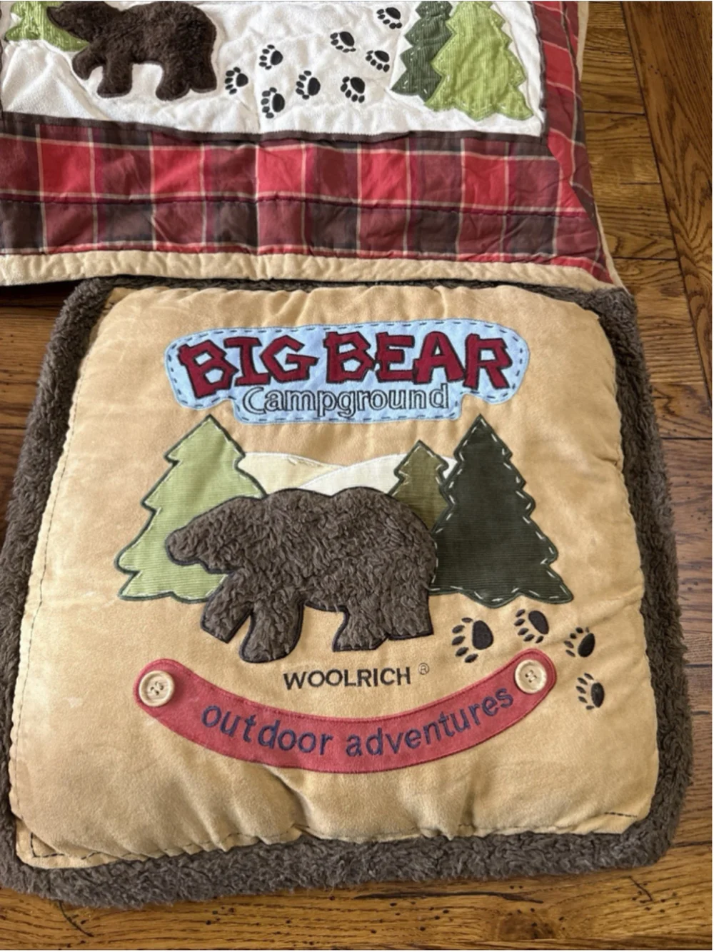 Wool Rich Kids, BIG BEAR Pillow Shams And Quilt So CUTE!!!